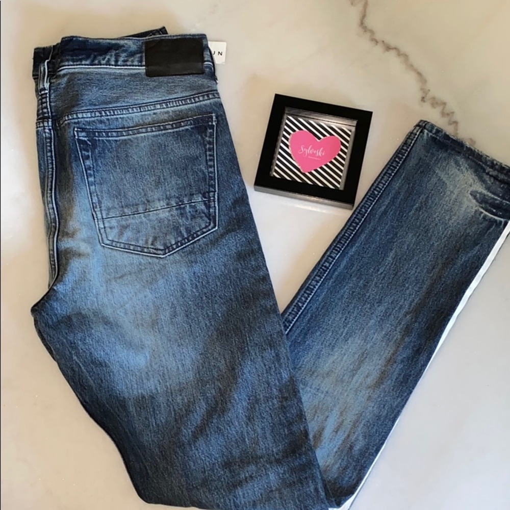 🔥 PacSun Skinny Side Stripe Medium Jeans NWT - Picture 4 of 6